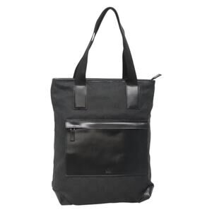 GUCCI GG Canvas Tote Bag Outlet Black Silver